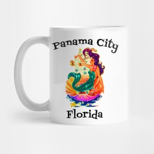 Panama City Florida Mermaid Retro Mug